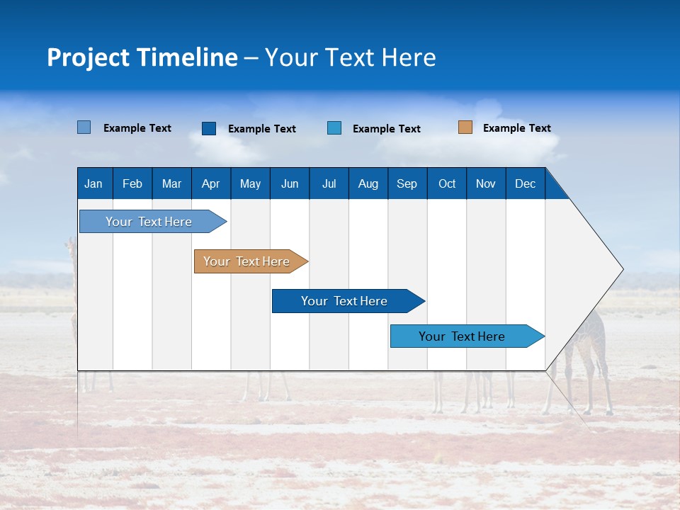 Park Clouds Herd PowerPoint Template