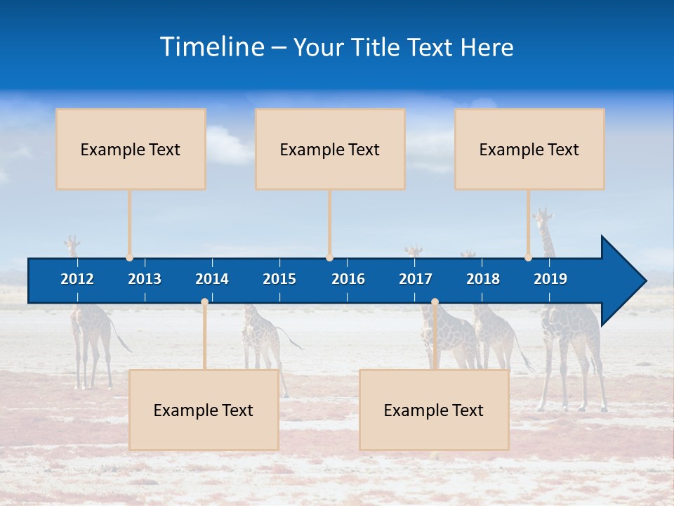 Park Clouds Herd PowerPoint Template