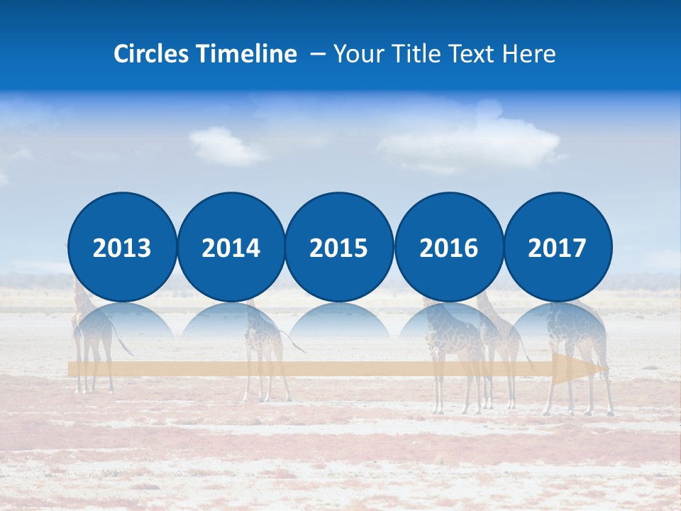 Park Clouds Herd PowerPoint Template