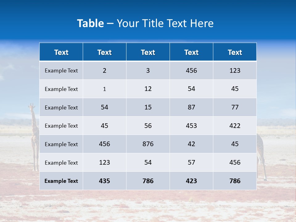 Park Clouds Herd PowerPoint Template