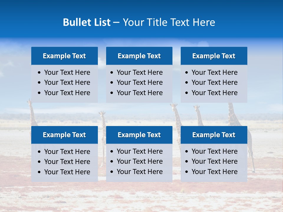 Park Clouds Herd PowerPoint Template