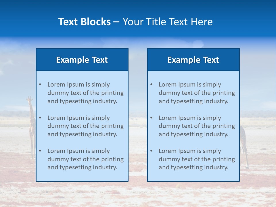 Park Clouds Herd PowerPoint Template
