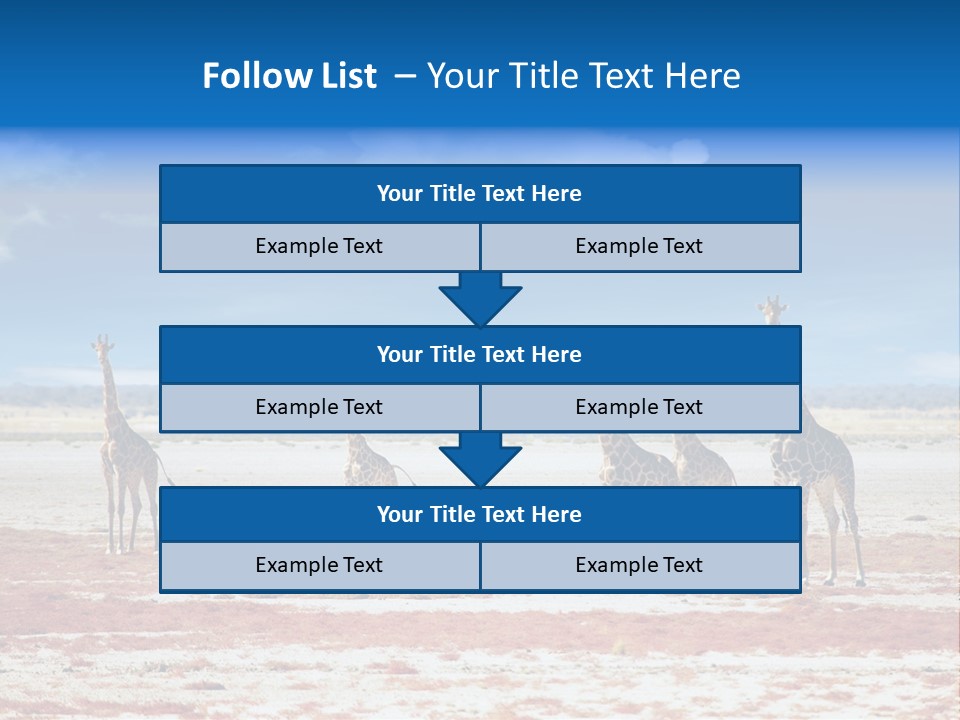 Park Clouds Herd PowerPoint Template