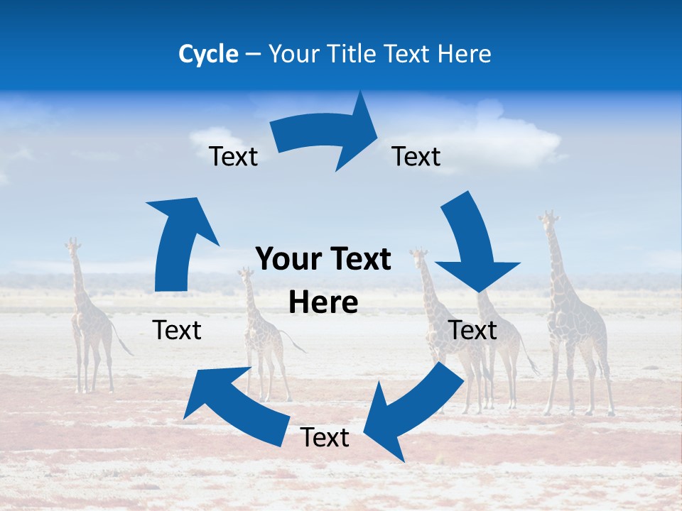 Park Clouds Herd PowerPoint Template