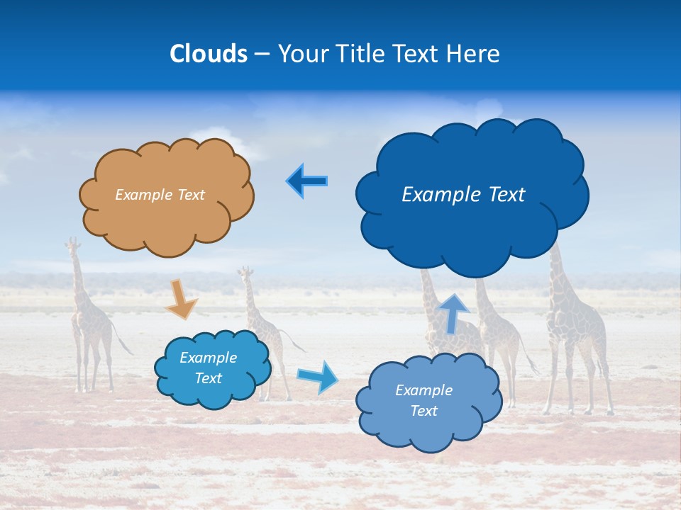 Park Clouds Herd PowerPoint Template