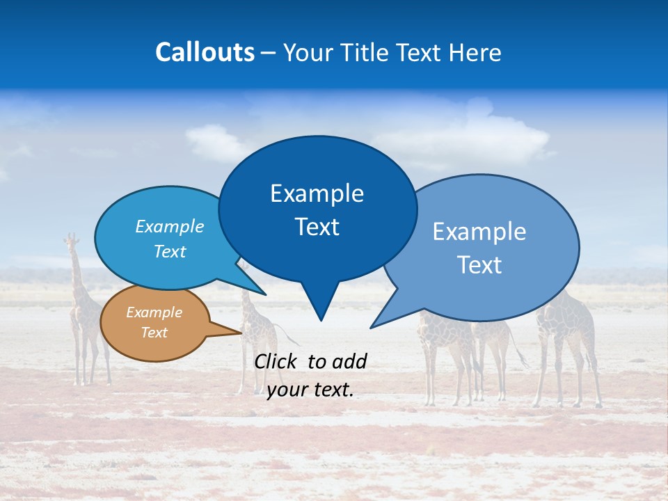 Park Clouds Herd PowerPoint Template