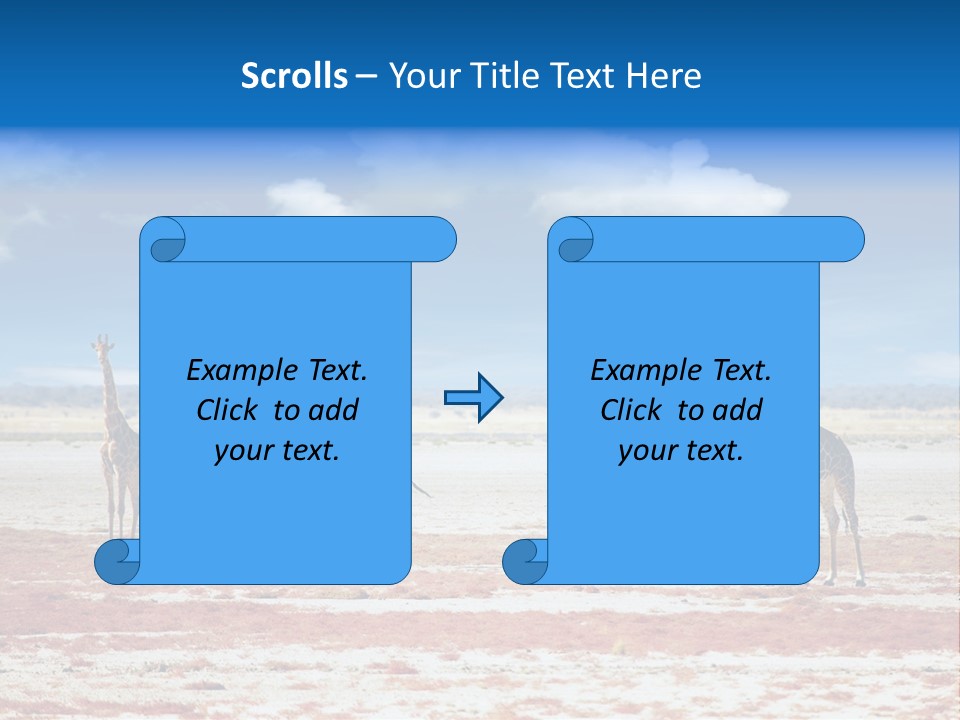 Park Clouds Herd PowerPoint Template