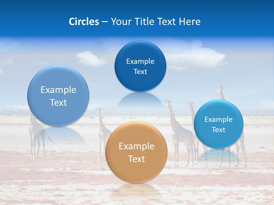 Park Clouds Herd PowerPoint Template