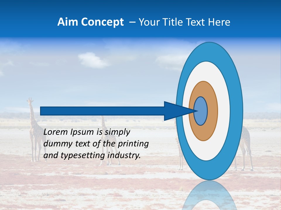 Park Clouds Herd PowerPoint Template