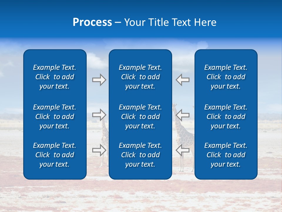 Park Clouds Herd PowerPoint Template