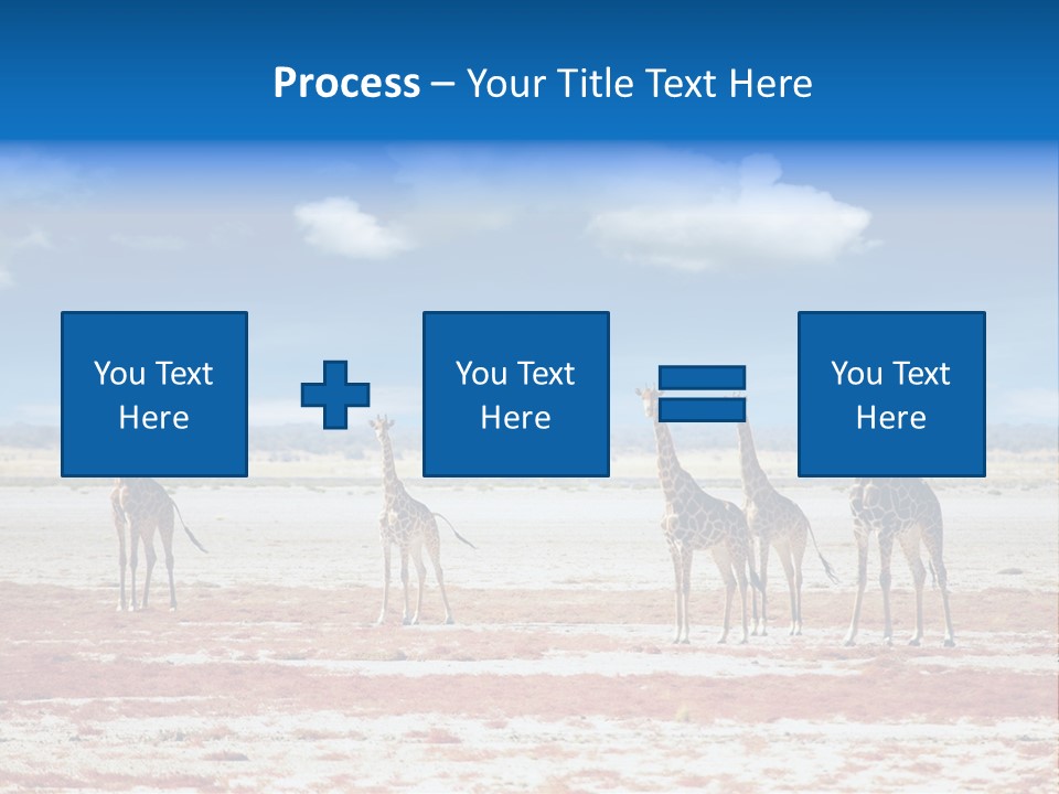 Park Clouds Herd PowerPoint Template