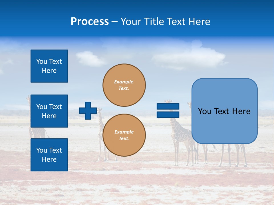 Park Clouds Herd PowerPoint Template