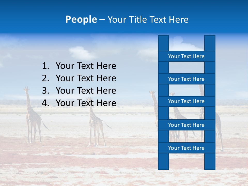 Park Clouds Herd PowerPoint Template