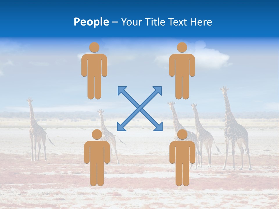 Park Clouds Herd PowerPoint Template