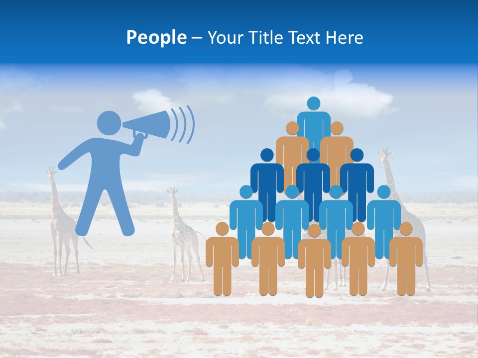 Park Clouds Herd PowerPoint Template