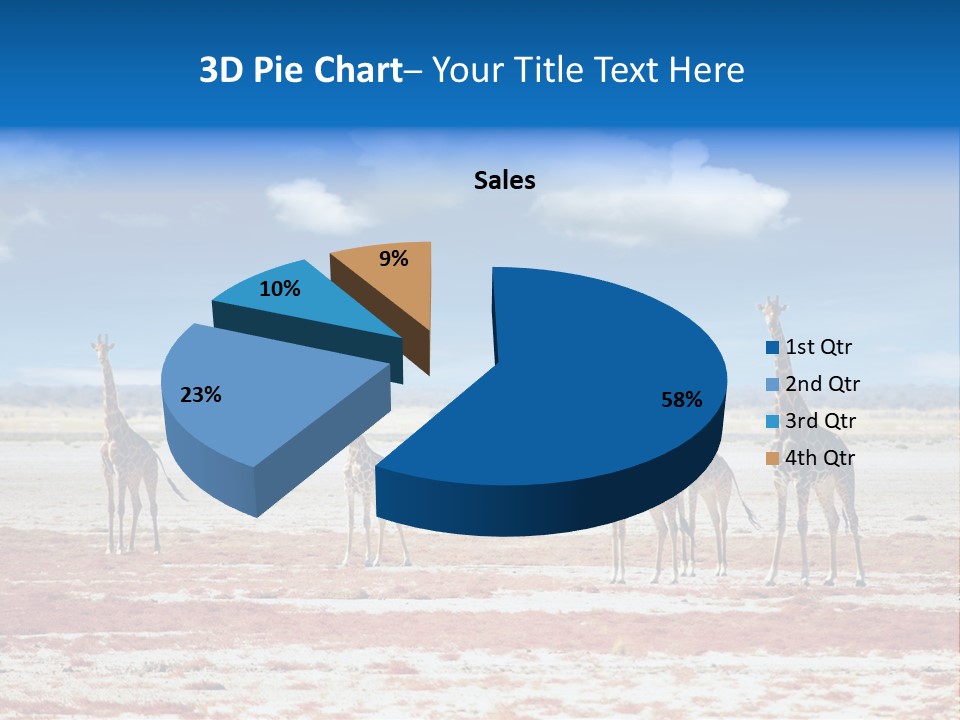 Park Clouds Herd PowerPoint Template