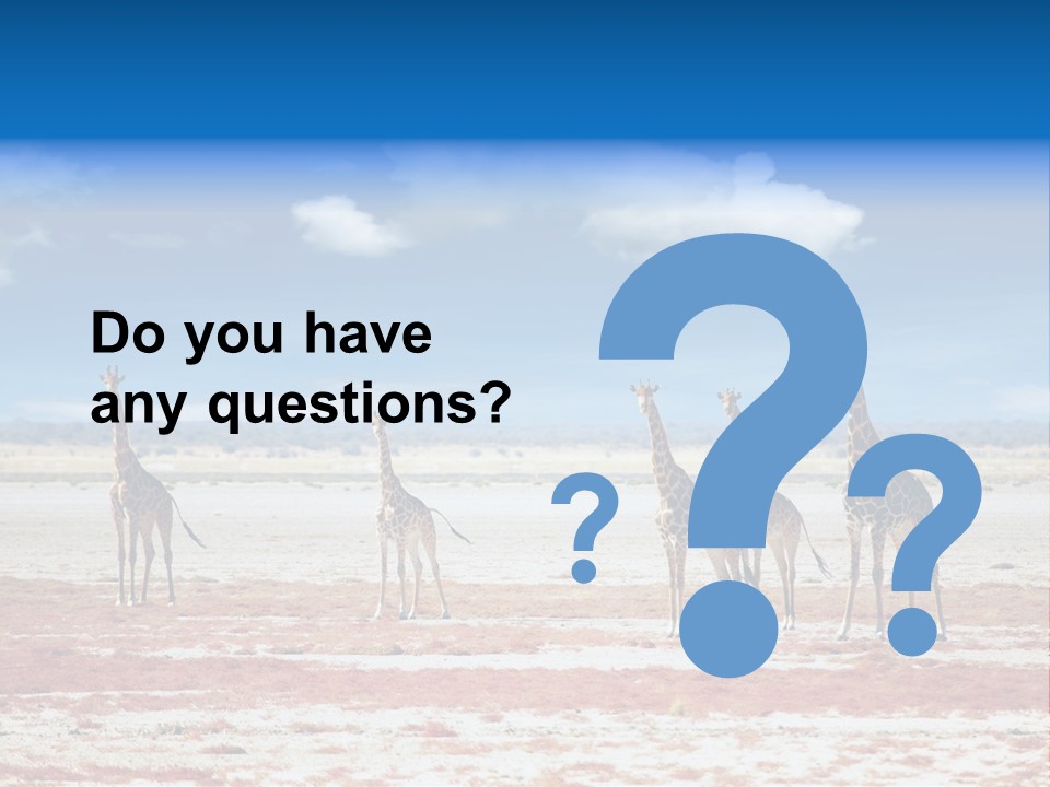 Park Clouds Herd PowerPoint Template