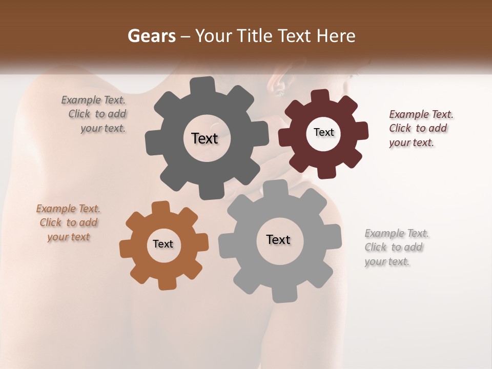 Spine Neck Stress PowerPoint Template