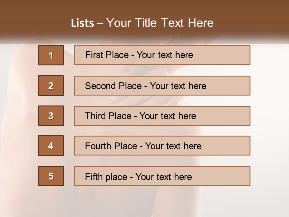 Spine Neck Stress PowerPoint Template