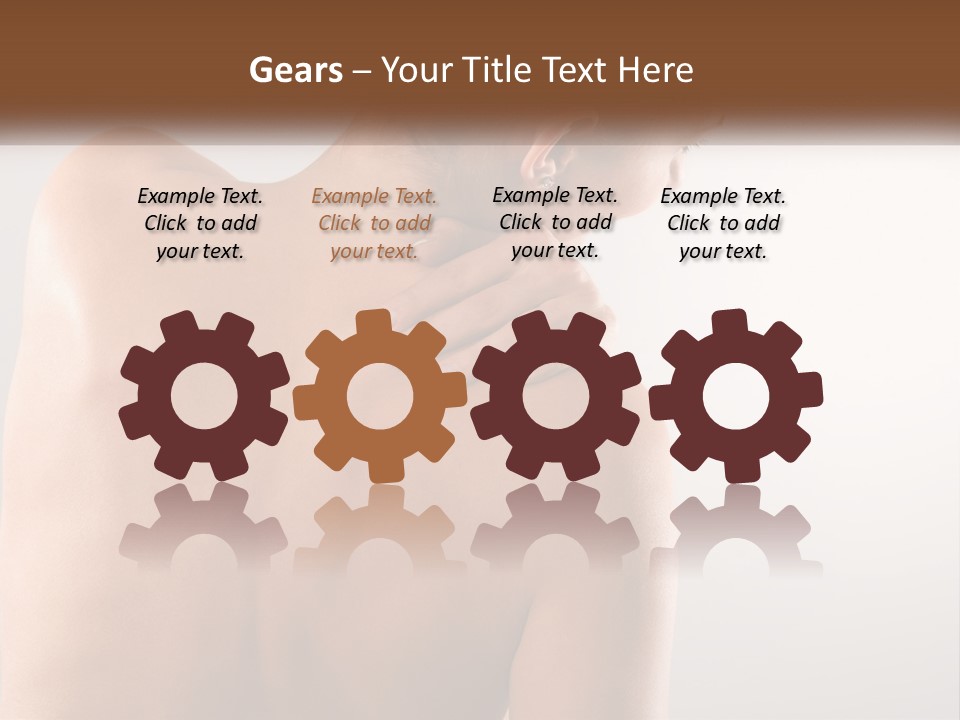 Spine Neck Stress PowerPoint Template