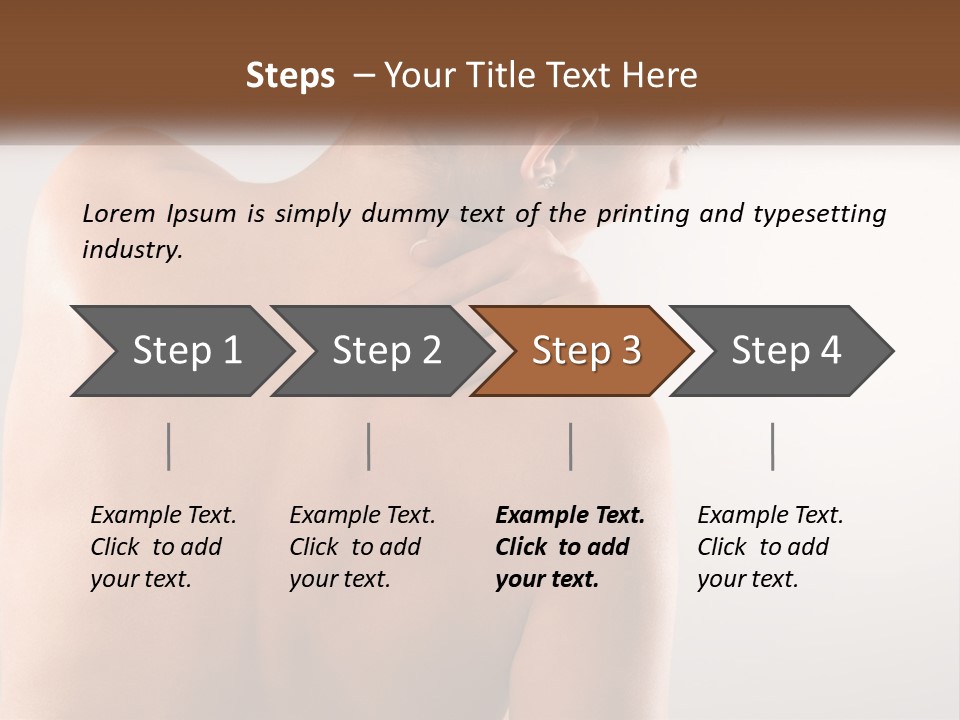 Spine Neck Stress PowerPoint Template