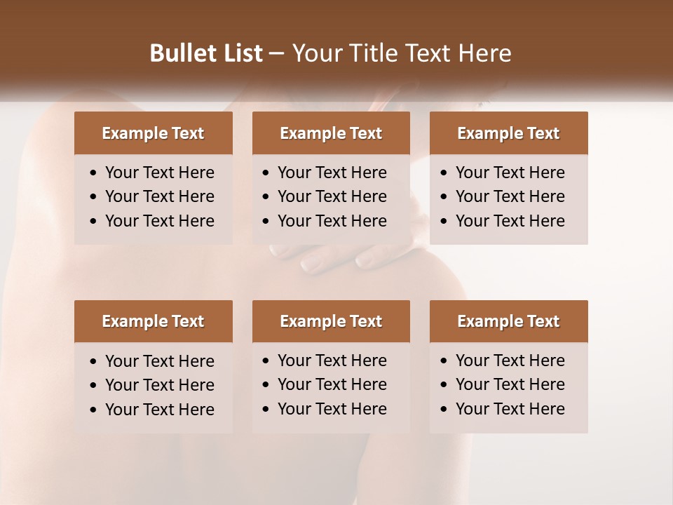 Spine Neck Stress PowerPoint Template