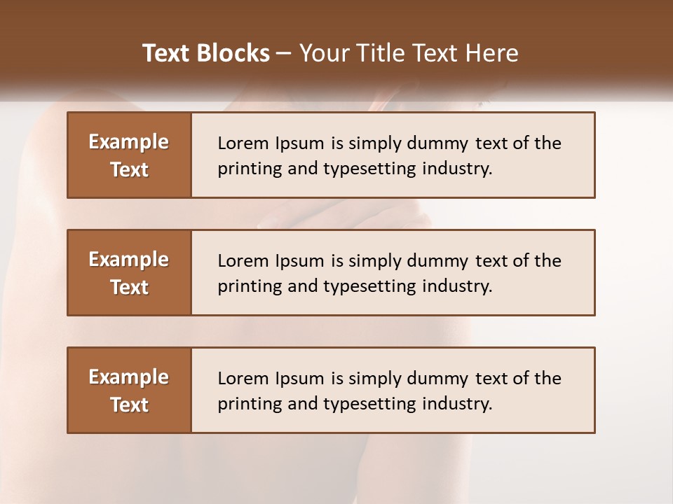 Spine Neck Stress PowerPoint Template