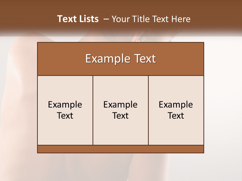 Spine Neck Stress PowerPoint Template