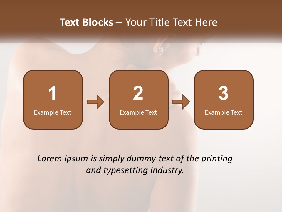 Spine Neck Stress PowerPoint Template