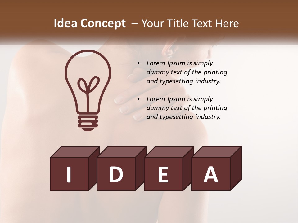 Spine Neck Stress PowerPoint Template