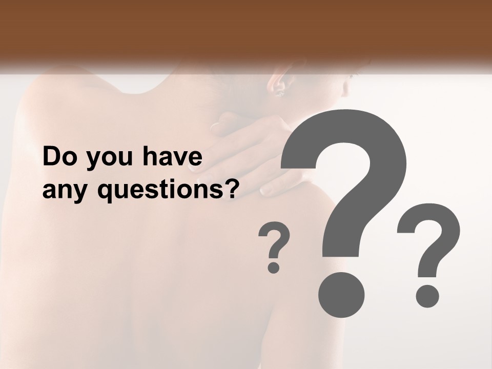 Spine Neck Stress PowerPoint Template