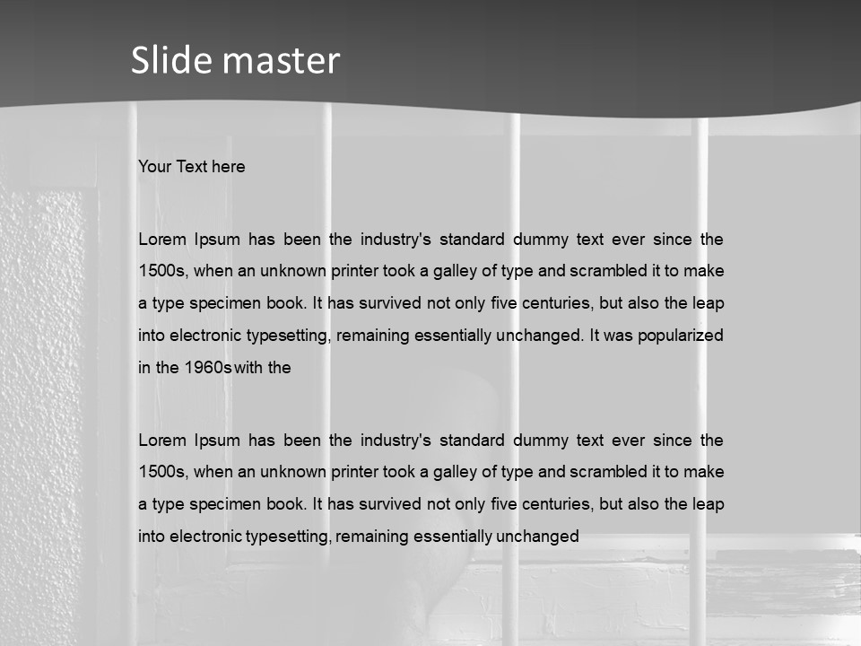 Jailhouse Caught Captivity PowerPoint Template