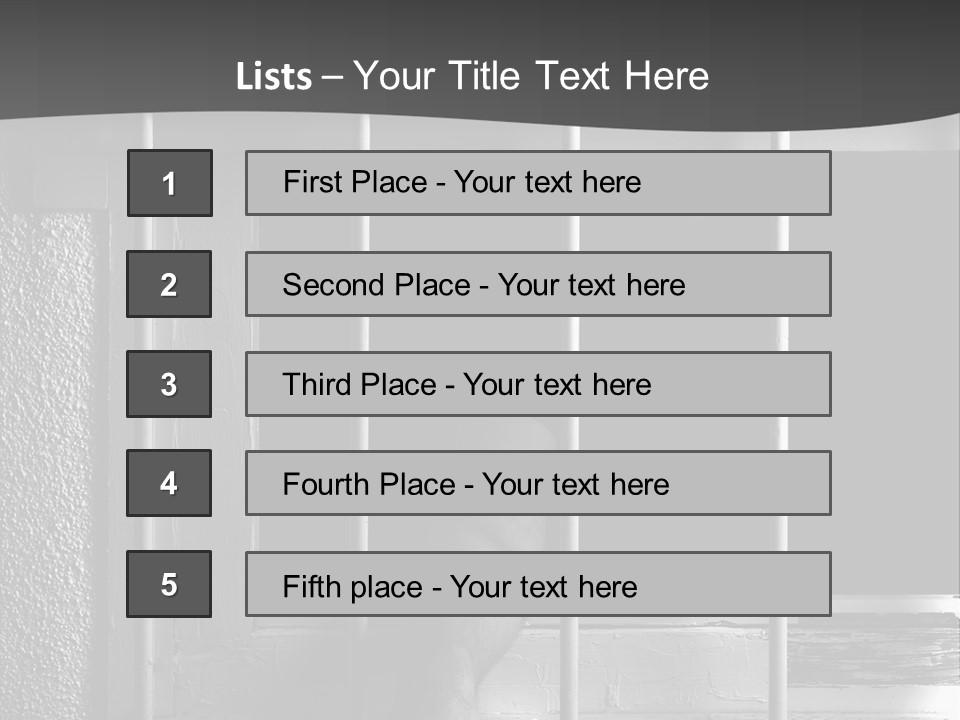 Jailhouse Caught Captivity PowerPoint Template