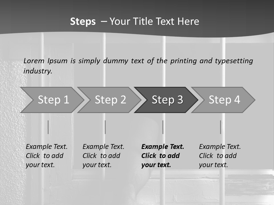 Jailhouse Caught Captivity PowerPoint Template