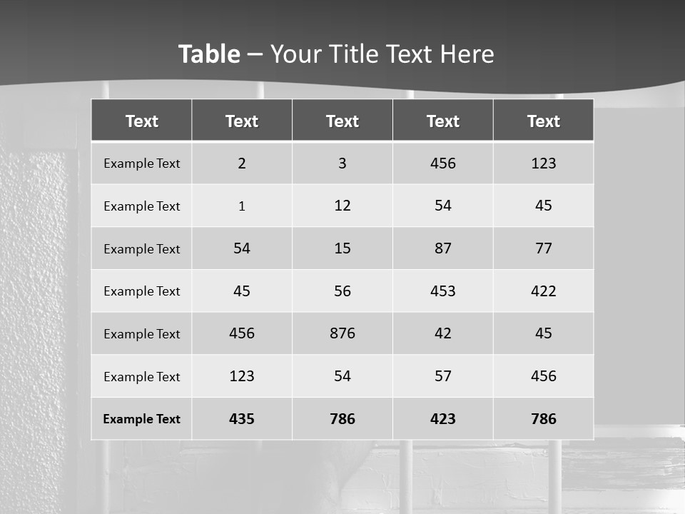 Jailhouse Caught Captivity PowerPoint Template