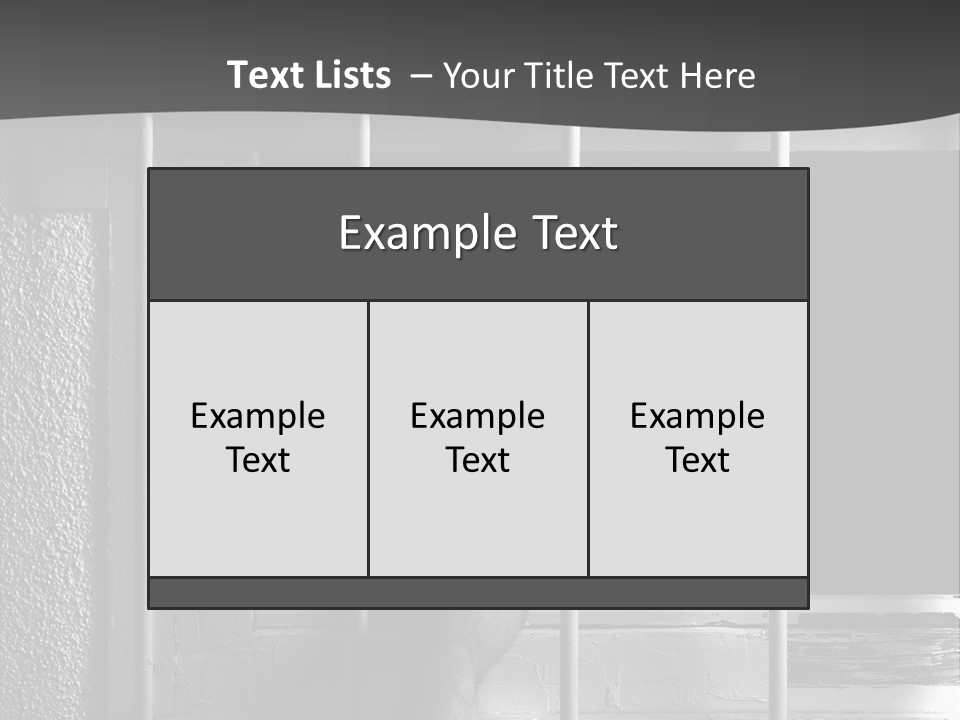 Jailhouse Caught Captivity PowerPoint Template