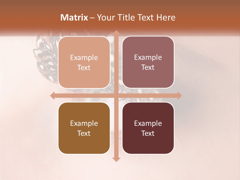 Shadow Glamour Look PowerPoint Template