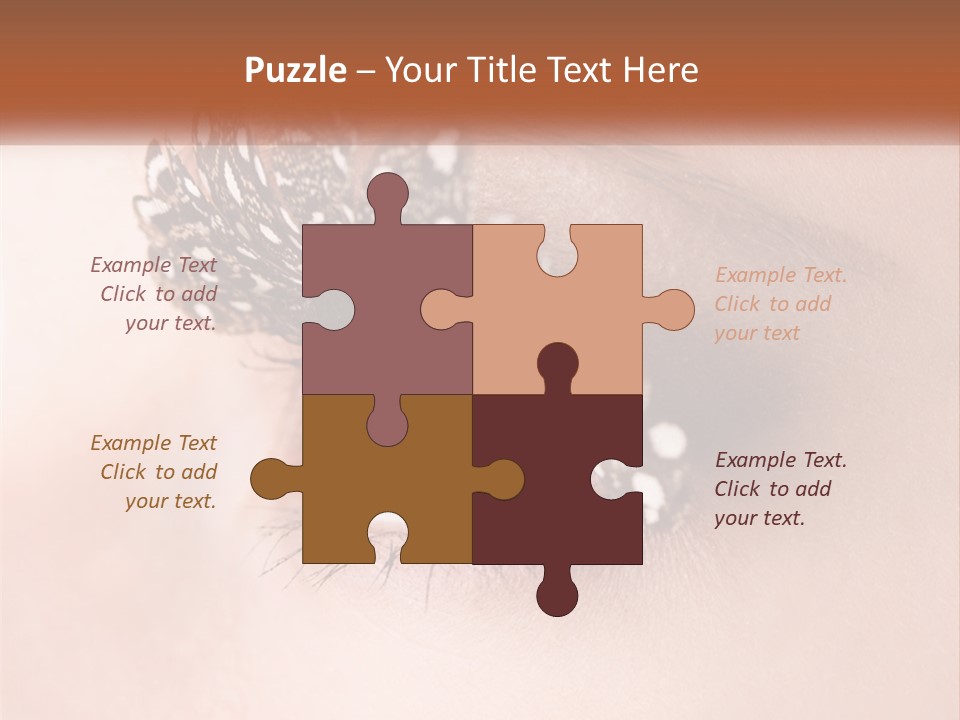 Shadow Glamour Look PowerPoint Template