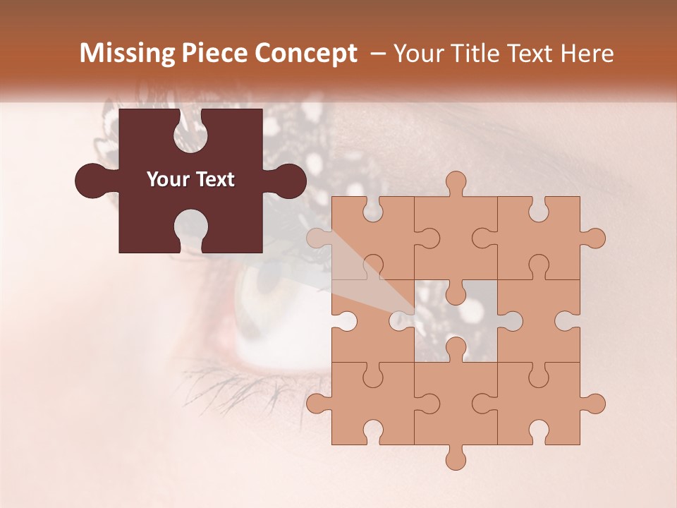 Shadow Glamour Look PowerPoint Template