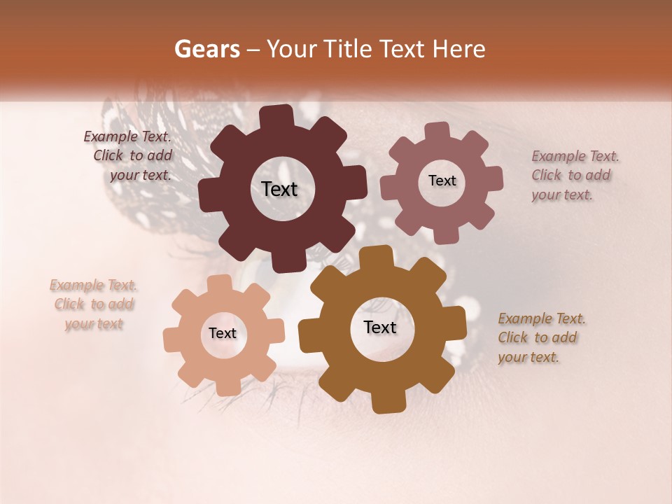 Shadow Glamour Look PowerPoint Template