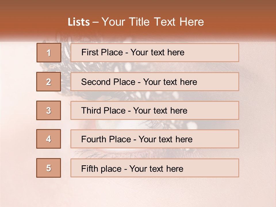 Shadow Glamour Look PowerPoint Template