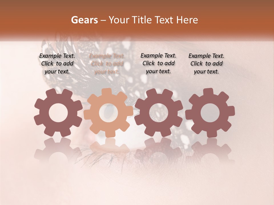 Shadow Glamour Look PowerPoint Template