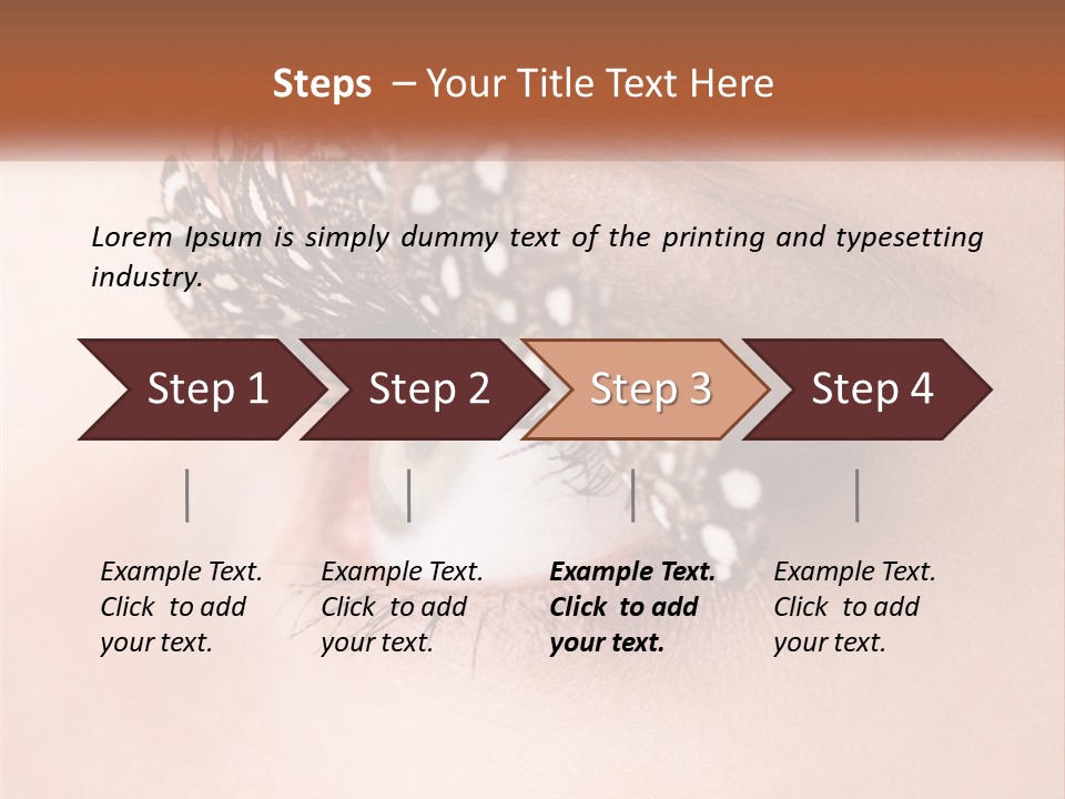 Shadow Glamour Look PowerPoint Template