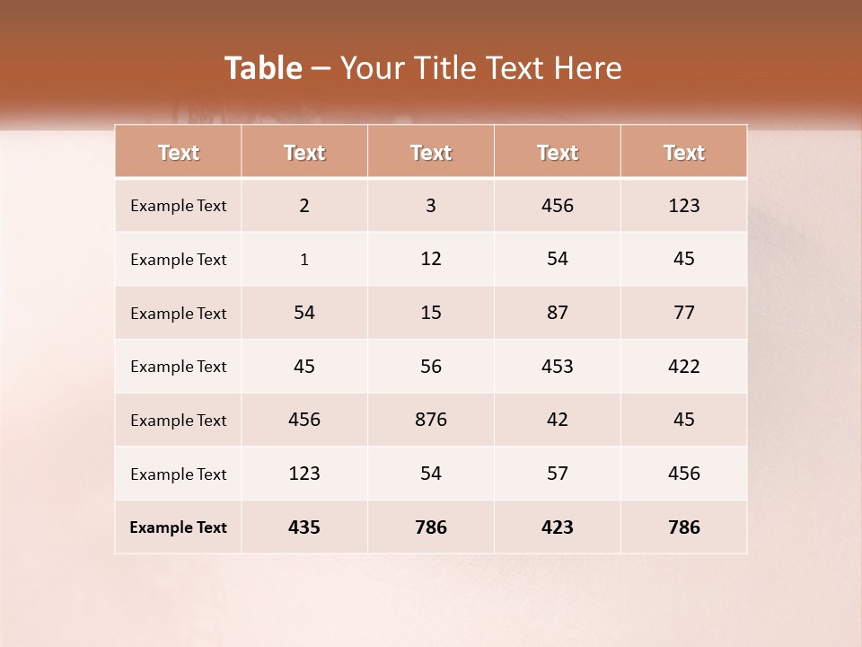 Shadow Glamour Look PowerPoint Template