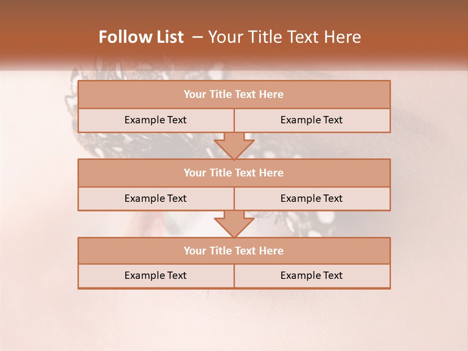 Shadow Glamour Look PowerPoint Template