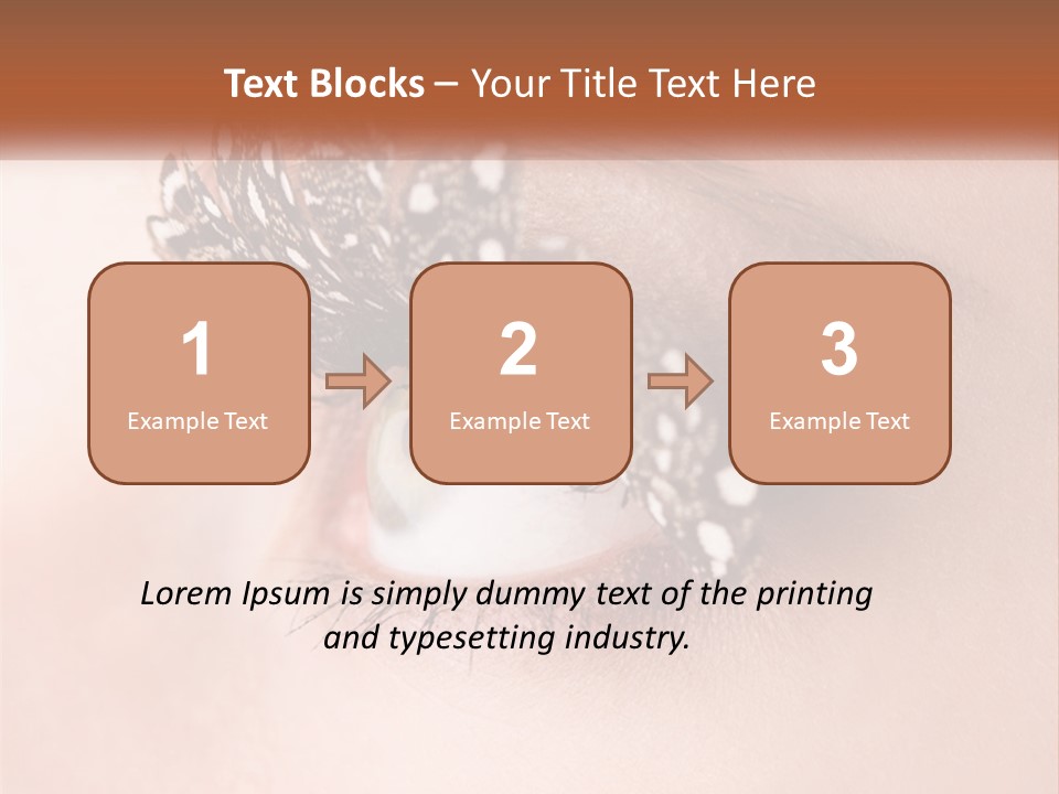 Shadow Glamour Look PowerPoint Template