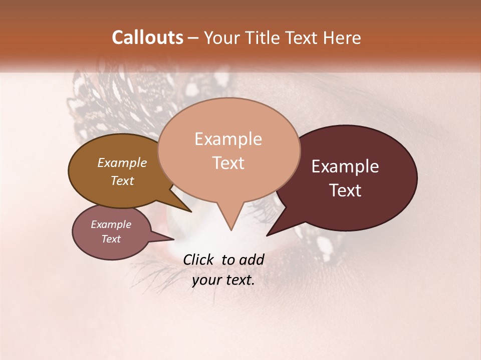 Shadow Glamour Look PowerPoint Template