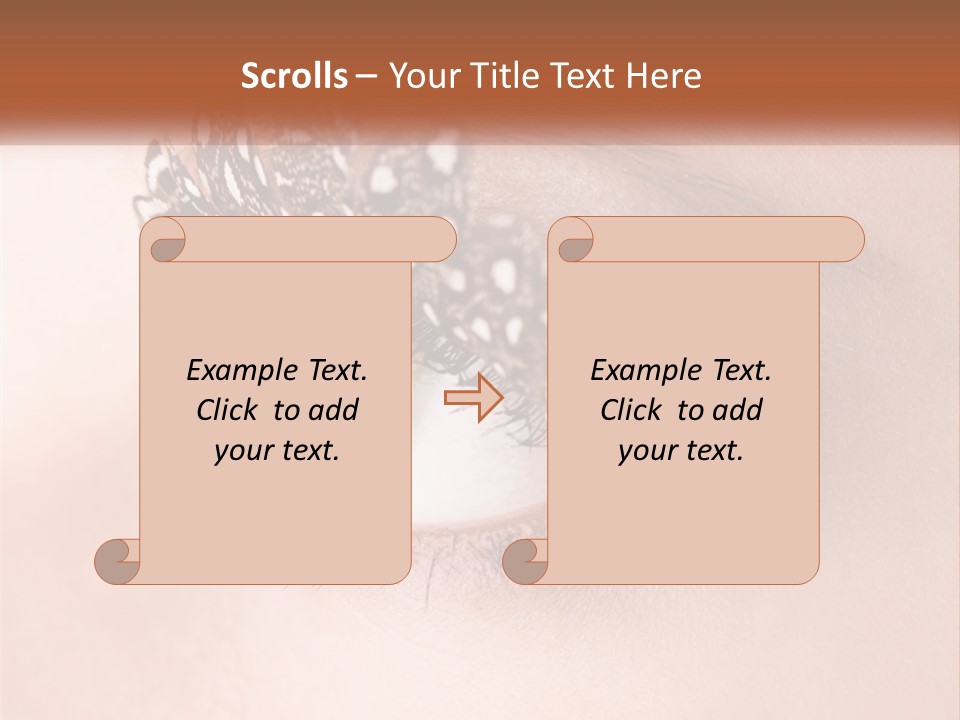 Shadow Glamour Look PowerPoint Template