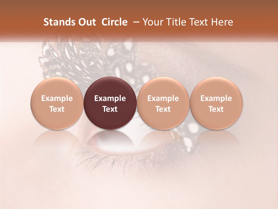 Shadow Glamour Look PowerPoint Template