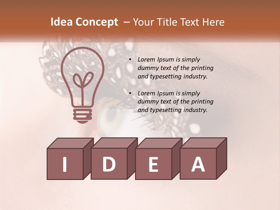 Shadow Glamour Look PowerPoint Template